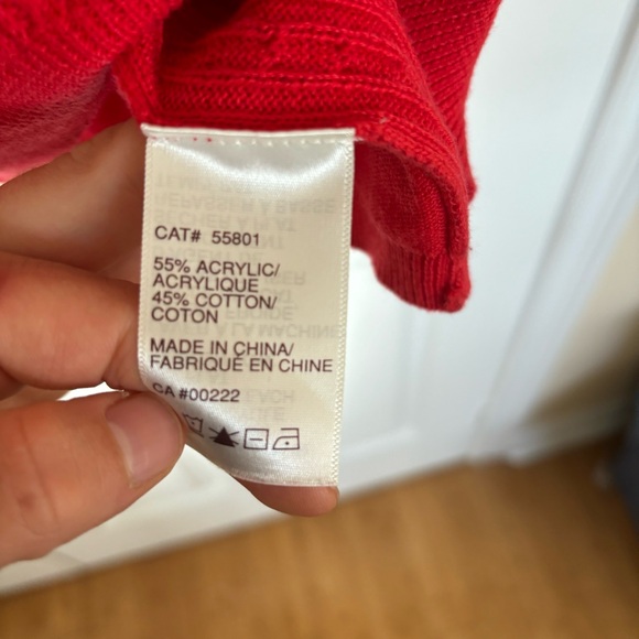 Red Sweater Vest - Picture 5 of 5